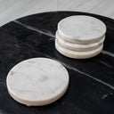 White Marble Round Coaster