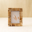 Antique Bone Block Photo Frame