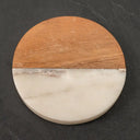 Marble & Wood Coaster Set