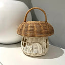 Rattan Mushroom Basket Nursery Decor
