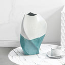Tethys Two-Tone Sculpted Ceramic Vase