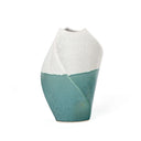 Tethys Two-Tone Sculpted Ceramic Vase
