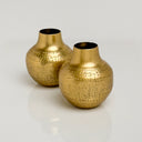 Hammered Aluminum Vases – Set of 2