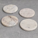 White Marble Round Coaster