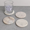 White Marble Round Coaster