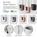 Stone Hanging Planter Pot