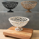 Jute Net Round Pedestal Baskets (Set of 3)
