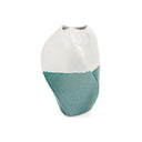 Tethys Two-Tone Sculpted Ceramic Vase